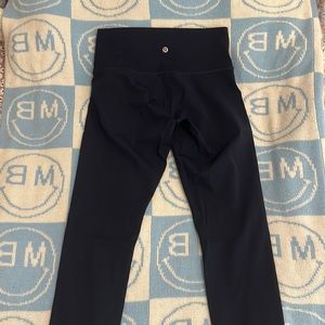 Size 8 Navy Lululemon Wunder Train legging